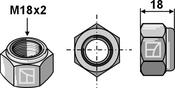 Self-locking hexagon nut â M18x2 â 10.9 (51-1047) image