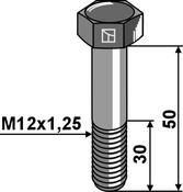 Hexagon bolt with metric fine thread â M12x1,25Ã50 â 12.9 (51-1250) image