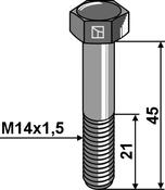 Hexagon bolt with metric fine thread – M14x1,5×45 – 12.9 (51-1445.1) image