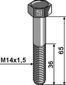 Hexagon bolt with metric fine thread – M14x1,5×65 – 12.9 (51-1465) image