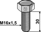 Hexagon bolt with metric fine thread â M16x1,5X30 â 10.9 (51-1630) image