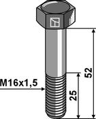 Hexagon bolt with metric fine thread â M16x1,5Ã52 â 12.9 (51-1652) image