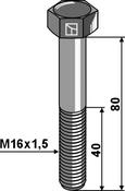 Hexagon bolt with metric fine thread – M16x1,5X80 – 12.9 (51-1680R) image