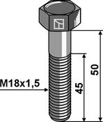 Hexagon bolt with metric fine thread – M18x1,5×55 – 10.9 (51-1855) image