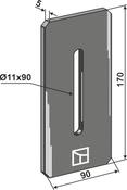 Scraper for packer rolls (51-P110) image