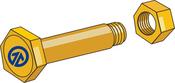 Bolt with self-locking nut (600-BNC-5000) image