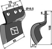 Trencher blade – left (633-SDA-01-L) image