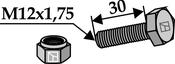 Hexagon Bolt M12x1,75×30  with self-locking nut (63-1230) image