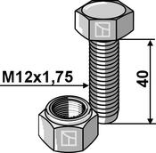 Hexagon Bolt M12x1,75×40 with self-locking nut (63-1240) image