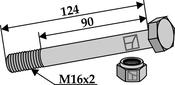 Hexagon Bolt M16x2x124 with self-locking nut (63-16124) image