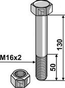 Bolt – M16 x2x 130- 10.9 (63-16130) image