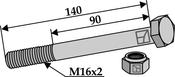 Hexagon Bolt M16x2x140 with self-locking nut (63-16140) image