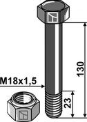 Hexagon Bolt M18x1,5×130 with self-locking nut (63-18131) image