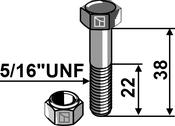 Bolt with self-locking nut – 5/16”UNF (63-51638) image