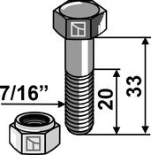 Bolt with self-locking nut â 7/16âUNF (63-716114) image