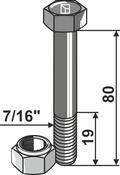 Bolt with self-locking nut – 7/16”UNF (63-71680) image
