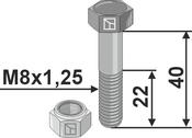 Hexagon Bolt M8x1,25×40 with self-locking nut (63-841) image