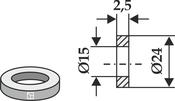 Washer Ø24×2,5xØ15 (63-9000) image