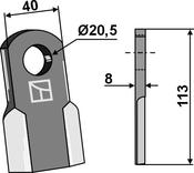 Straight blade (63-AGM-08) image