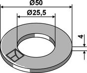 Washer Ø50x4xØ25,5 (63-AGM-504) image