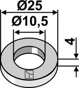 Washer Ø25x4xØ10,5 (63-AGR-55) image