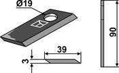 Rotary mower blade (63-AGR-60) image