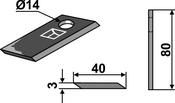 Rotary mower blade (63-AGR-61) image