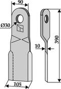 Comminution blade, left model (63-BAM-01-L) image