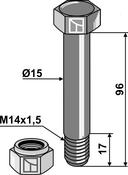Hexagon Bolt M14x1,5×96 with self-locking nut (63-BOM-92) image