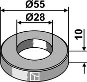 Washer Ø55x10xØ28 (63-BRT-09) image
