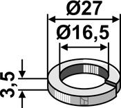 Washer Ø27Ã3,5xØ16,5 (63-CON-91) image
