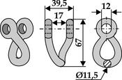 Twisted shackle (63-DÜC-905) image