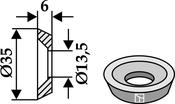 Countersunk hole washer Ø35x6xØ13,5 (63-DOP-82) image