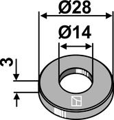 Washer Ø28x3xØ14 (63-EPO-82) image