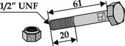 Bolt with self-locking nut – 1/2”UNF (63-EPO-83) image