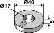 Washer Ø40x6xØ17 (63-FIS-91) image