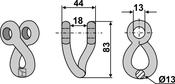 Twisted shackle (63-HEM-92) image