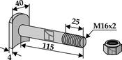 Bolt M 16 x 2 – 8.8 with self-locking nut (63-HUM-91) image