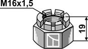 Hexagon castle nut M16x1,5 (63-HUM-94-2) image