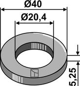 Washer Ø40Ã5,25xØ20,4 (63-HYM-901) image