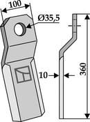Comminution blade (63-IND-141) image