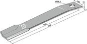 Mover-blade 710mm – left (63-IND-245L) image