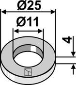 Washer Ø25x4xØ11 (63-MUL-86) image