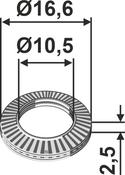 Washer Ø16,6×2,5xØ10,5 (63-MUL-89) image