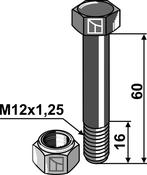 Hexagon Bolt M12x1,25Ã60 with self-locking nut (63-PER-91) image