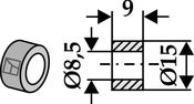 Washer 9xØ8,5xØ15 (63-ROU-65) image