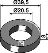 Washer Ø39,5x8xØ20,5 (63-SAU-08) image