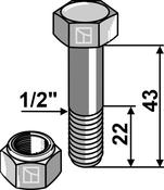 Bolt with self-locking nut – 1/2”UNF (63-TAA-91) image