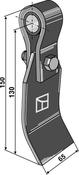 Flail assembled with holder, bush and blade (63-THY-00) image