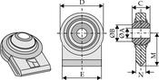 Ball joint terminals for lower-links to be welded (651-148)